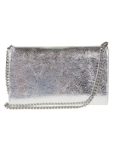 Naszyjnik Stella Mccartney skórzany szary