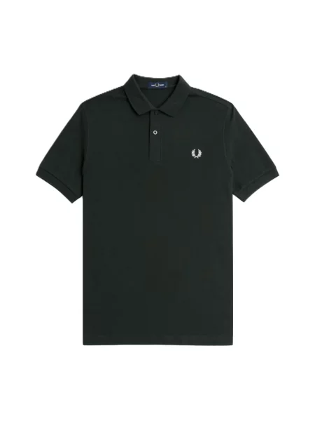 T-shirt FRED PERRY The Polo Short Sleeve Tee Night Green/ Snow White L czarna