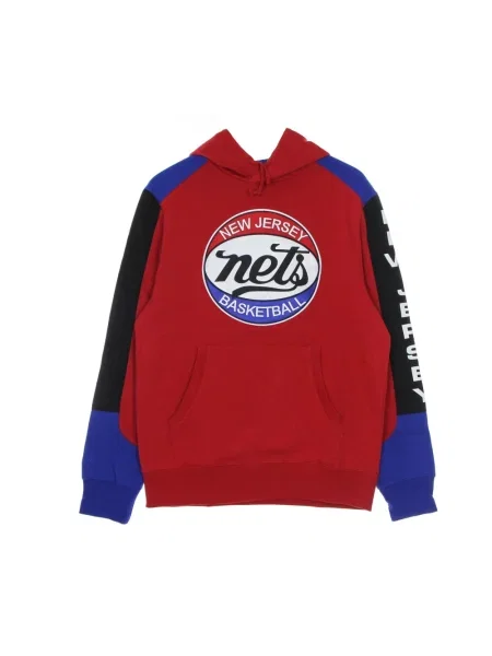 Bluza z kapturem Mitchell & Ness polarowa czerwona