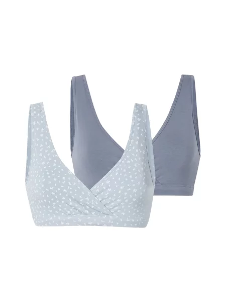Lindex Maternity Sutiene alăptare opal / albastru pastel alb