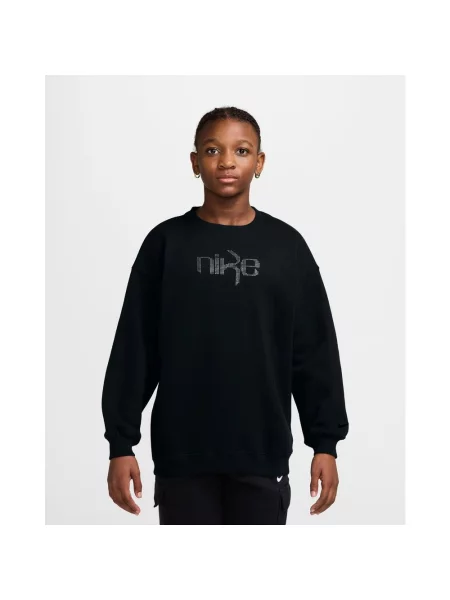 Bluza dziewczęca Nike Studio Fleece XS czarna