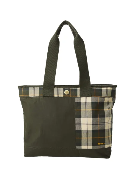 Barbour Nakupovalna torba Mya zlato-rumena / kaki / oliva / temno zelena