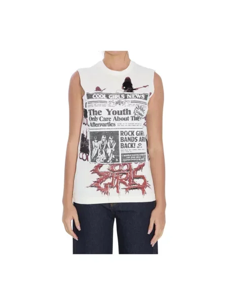 Top Dolce And Gabbana bez rękawów z nadrukiem