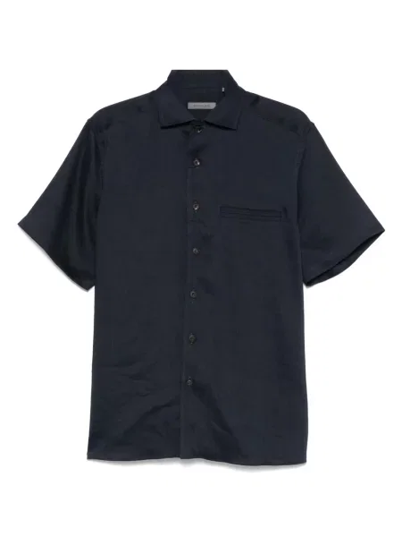 Košile Corneliani jersey modrá