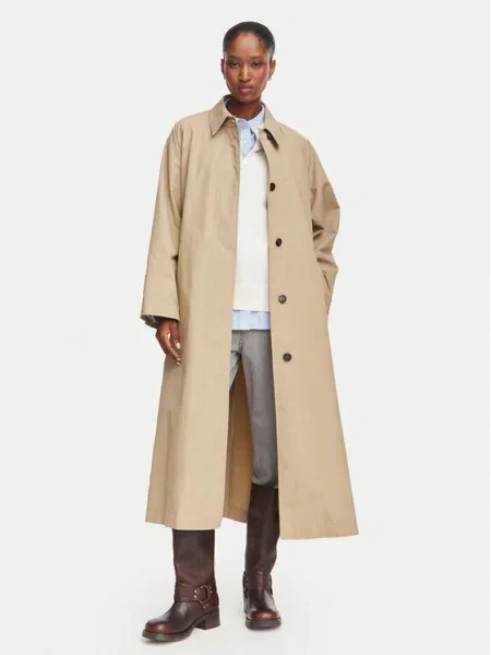 Weekend Max Mara Demisezoninis paltas Angus smėlio