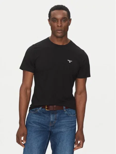 T-Shirt Barbour μαύρο
