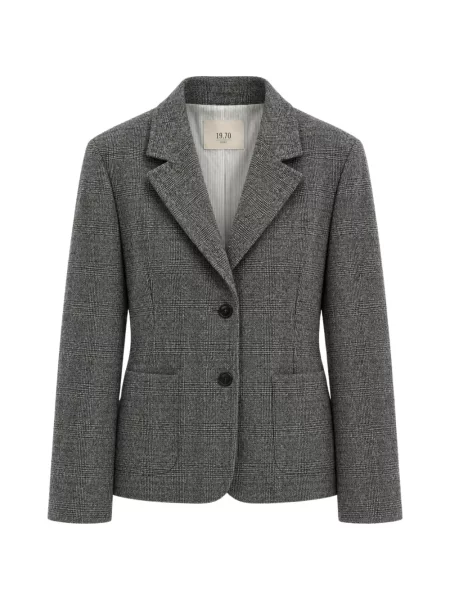 Sacou Seventy în carouri gri