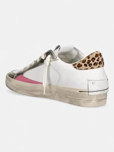 Crime London sneakersy skórzane białe