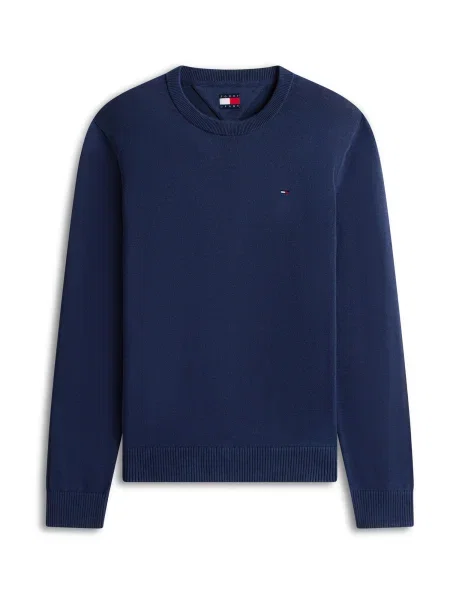 Tommy Jeans Pulover ESS bleumarin