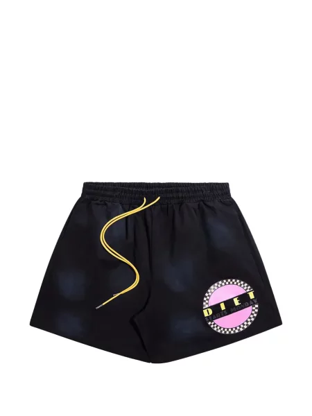 Pantaloni scurți Diet Starts Monday din țesătură twill negru