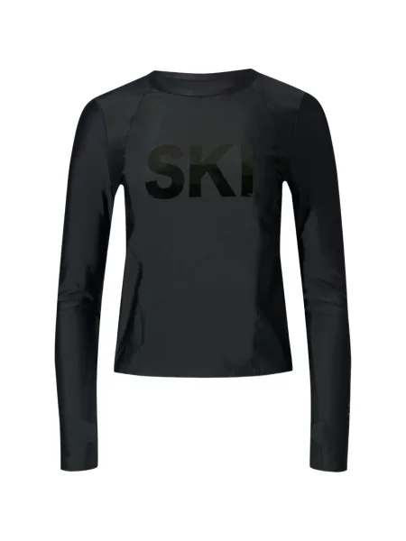 Top Perfect Moment cu decolteu rotund negru