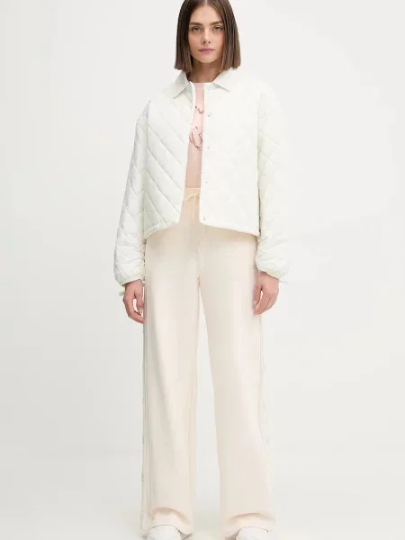 Спортивные штаны Guess с аппликацией бежевые