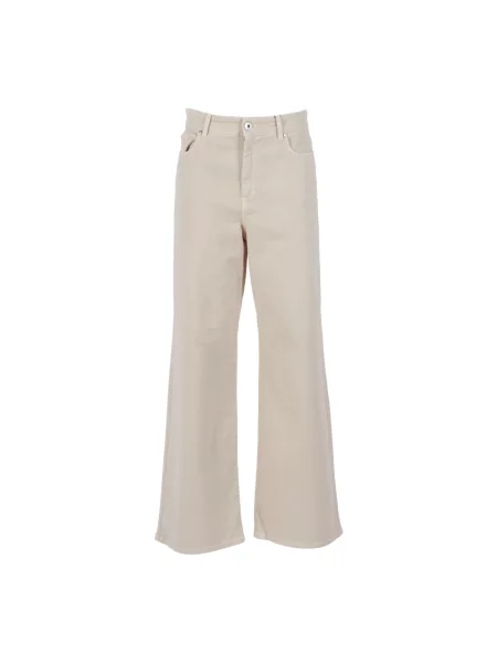 Spodnie Weekend Max Mara beżowe