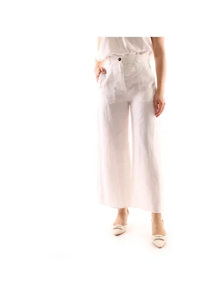 Pantaloni Emme Marella alb