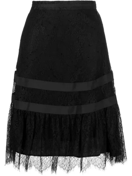 Fustă Shiatzy Chen din dantelă negru