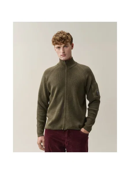 Dzianinowy sweter C.p. Company zielony