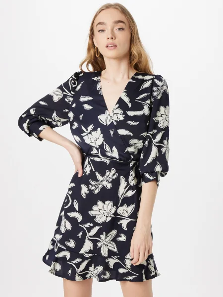 AX Paris Rochie bleumarin bej