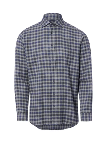Nils Sundström koszula flanelowa Mężczyźni Modern Fit wielokolorowy S