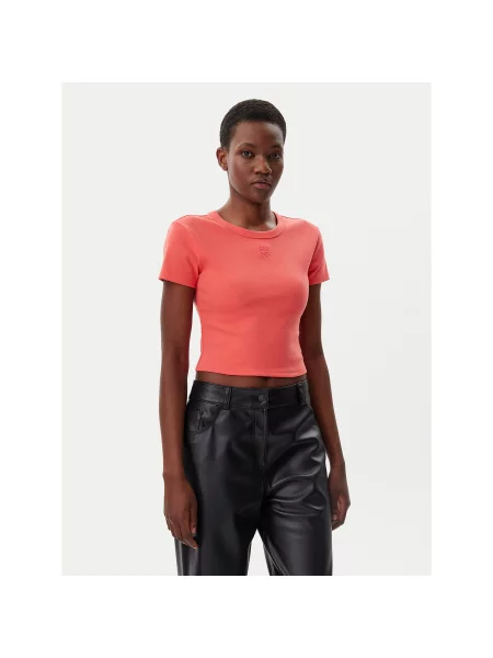 HUGO Majica Delanor Slim Fit rdeča