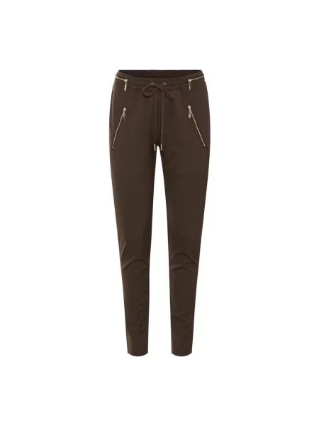 Spodnie Rue De Femme casual brązowe