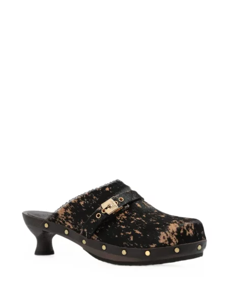 Papuci tip mules Scholl negru