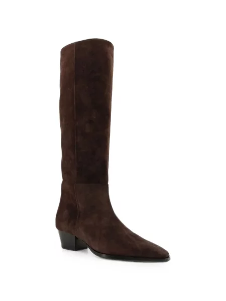 Botine Aeyde din piele de căprioară maro