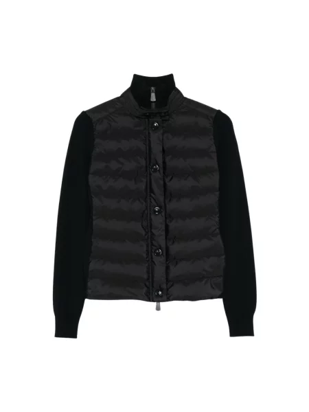 Kardigan Moncler wełniany czarny