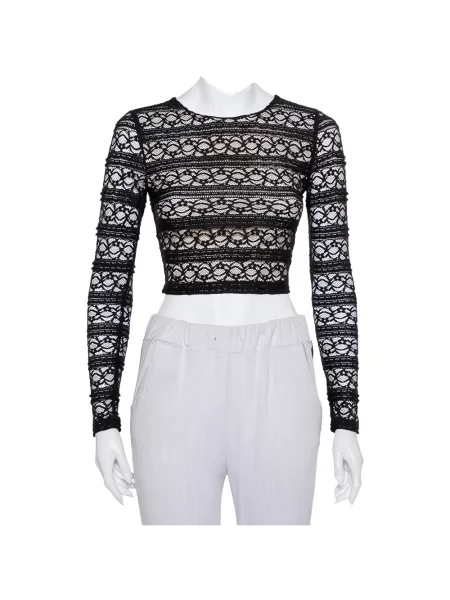 Top Alice + Olivia din dantelă negru