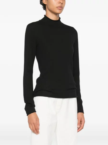 Lung pulover The Row negru