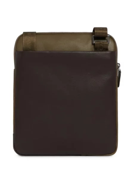Geantă crossbody Piquadro din piele verde