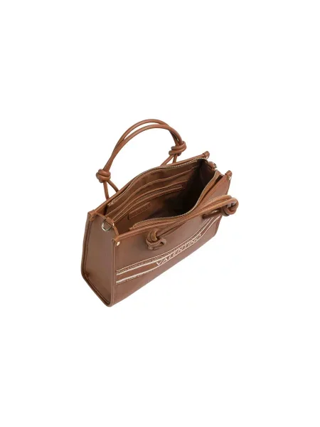 Crossbody kabelka Valentino z ekologickej kože hnedá