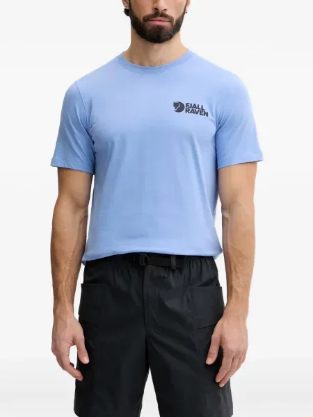 Tricou Fjallraven cu imagine albastru