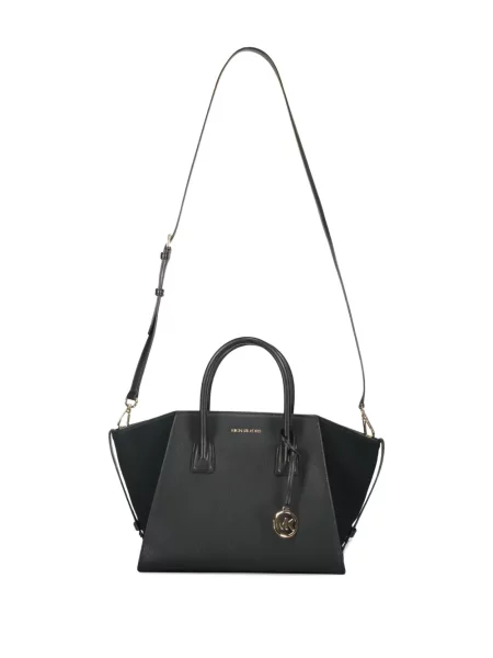 Δερμάτινη δερμάτινη τσάντα Michael Kors μαύρο