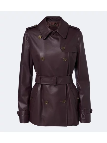 Trenci Burberry din piele