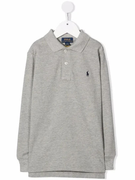 Koszulka polo dziecięca Polo Ralph Lauren szara
