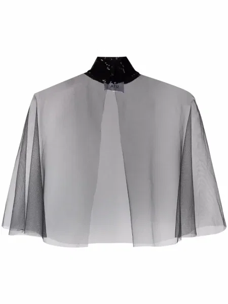 Top Atu Body Couture cu paiete transparente negru