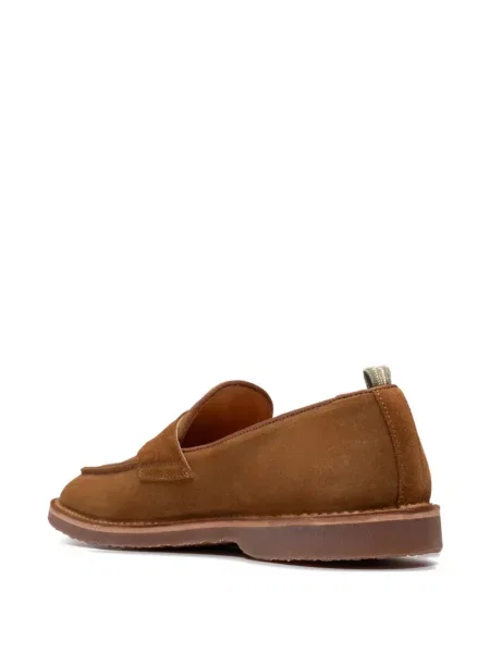 Pantofi loafer Officine Creative din piele maro
