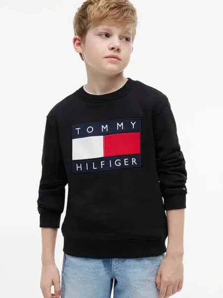Tommy Hilfiger dukserica za djecu od pamuka plava
