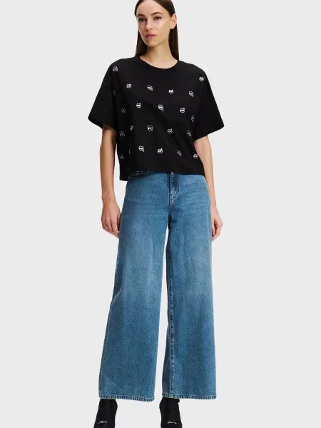 Широкі джинси Karl Lagerfeld сині