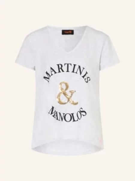 Miss Goodlife Koszulka Z Cekinami grau