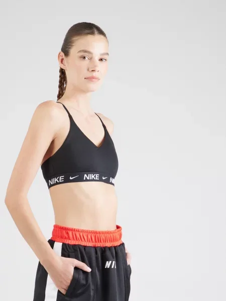 NIKE Sutien sport INDY negru alb