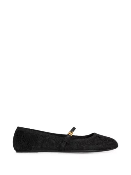 Balerini Dolce & Gabbana din dantelă negru