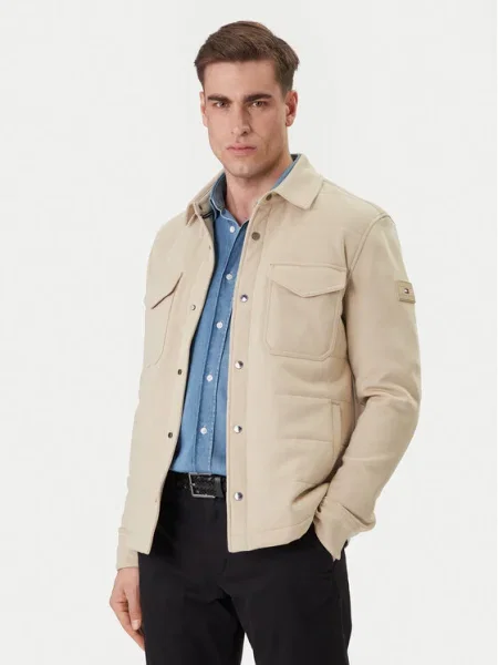 Tommy Hilfiger Átmeneti kabát Mix Media bézs