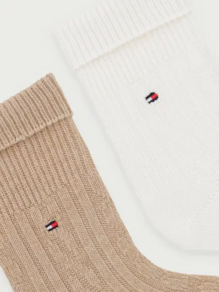 Tommy Hilfiger nogavice paket 2 kosov bež