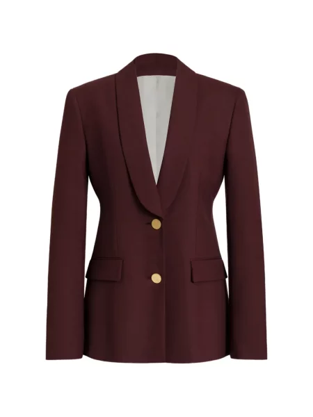 Sacou Alberta Ferretti cu rever roșu