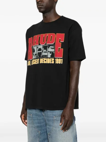 Tricou Rhude cu imagine negru
