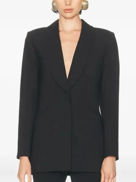 Kurtka Carolina Herrera z klapą czarna