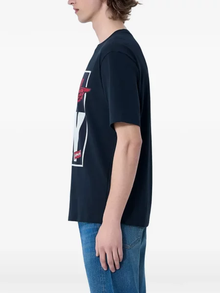 Geacă cămașă Levi's® cu autograf din jerseu negru