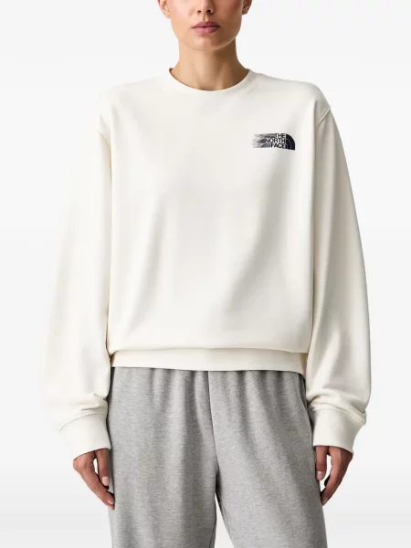 Pulover The North Face cu imagine alb