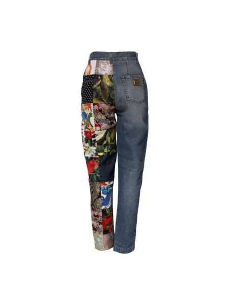 Wielobarwność jeansy Dolce And Gabbana niebieskie